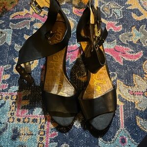 Sam Edelman Black Strappy Heels